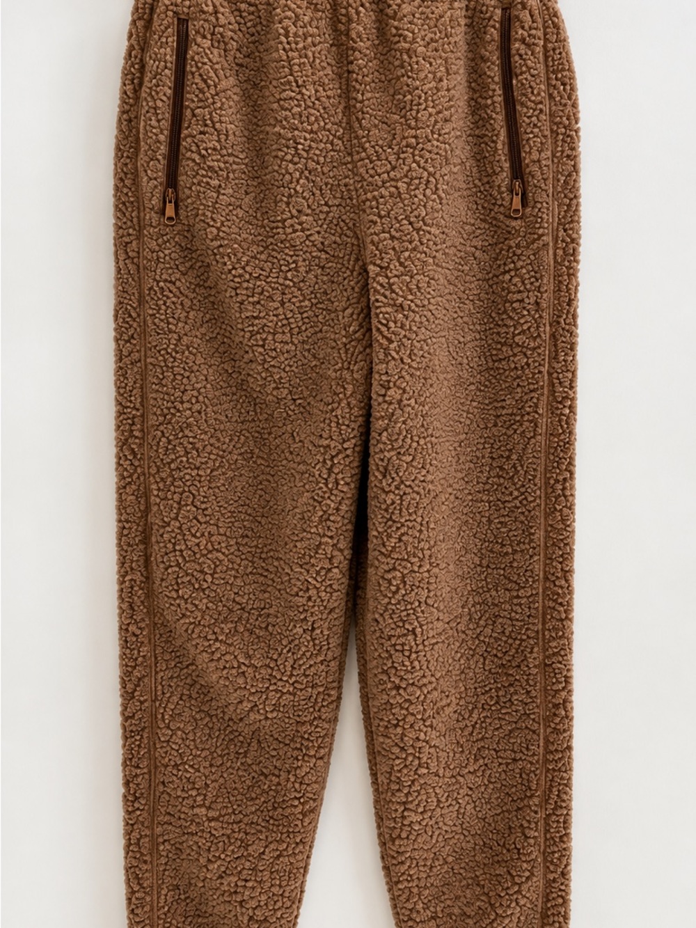 SKIMS Teddy High Pile Fleece Sherpa Joggers in Desert Brown (Size XS)